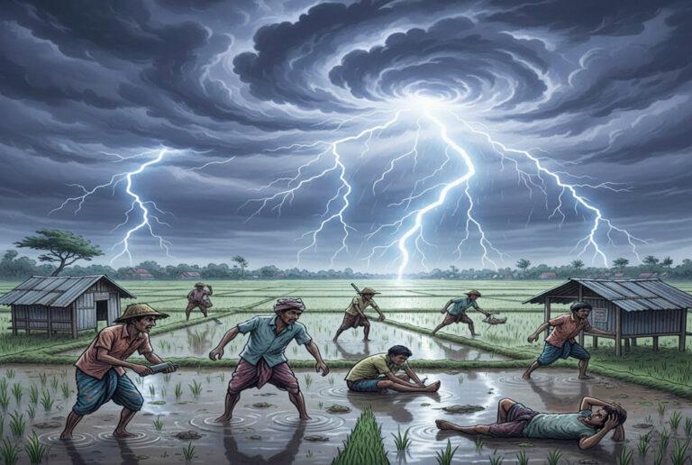 যশোরে বজ্রপাতে নিহতের ৫৫.৫৬ শতাংশই কৃষক