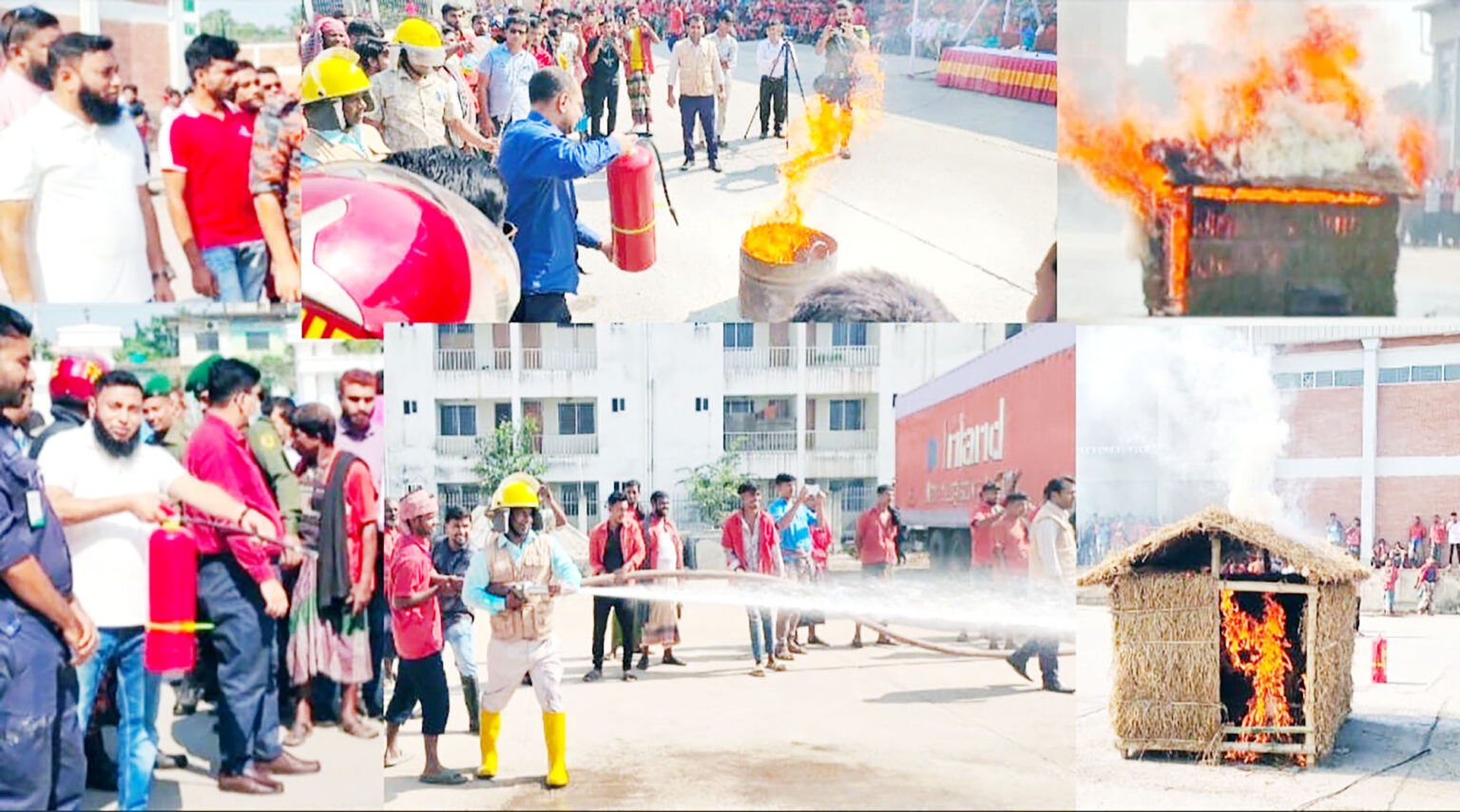 বেনাপোল স্থলবন্দরে অগ্নি নির্বাপন মহড়া অনুষ্ঠিত