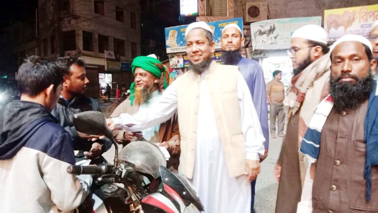 চৌগাছায় হাতপাখা প্রতিকের প্রার্থীর গণসংযোগ