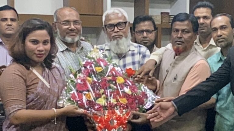 ঝিকরগাছার নবাগত ইউএনওকে বাকশিস’র শুভেচ্ছা