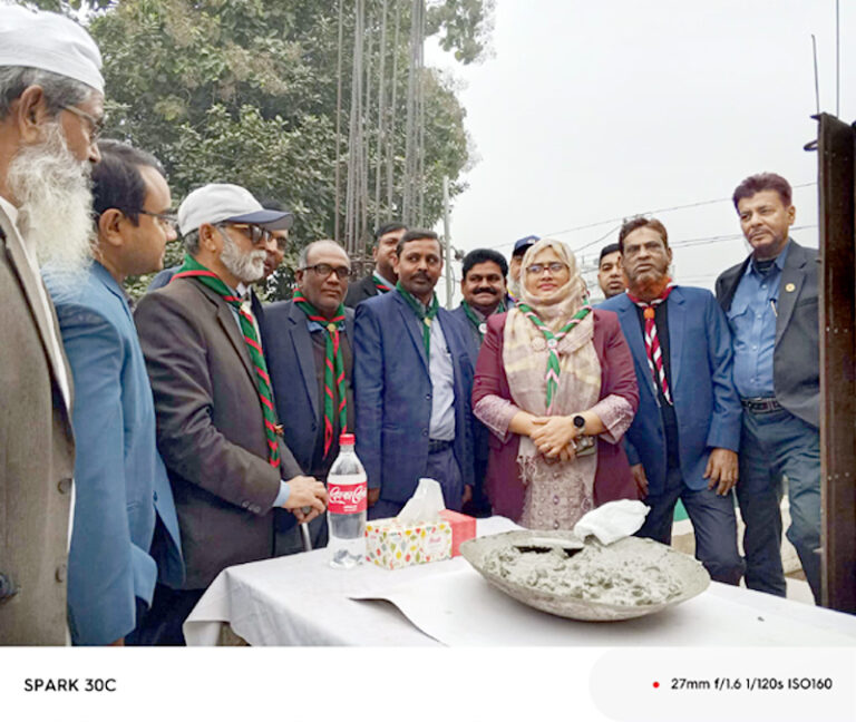 সাতক্ষীরা জেলা স্কাউট ভবনের সম্প্রসারণ কার্যক্রম উদ্বোধন