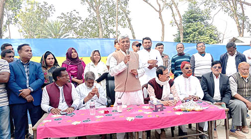 পিতার গড়া শিক্ষালয়ের উন্নয়ন দাবি ছেলে অমিতের কাছে
