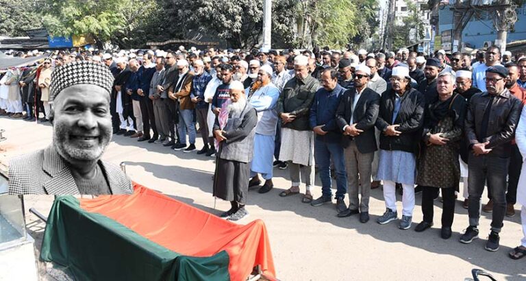 জেলা যুবদলের সাবেক সভাপতি এহসানুল হক মুন্নার দাফন সম্পন্ন