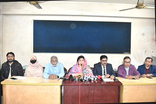 জামায়াত প্রার্থীর অভিযোগ মিথ্যা দাবি করে বিএনপির প্রার্থীর সংবাদ সম্মেলন