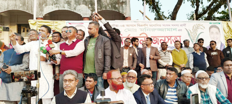 সাতক্ষীরা-৪ আসনে ধানের শীষের বিশাল জনসভা