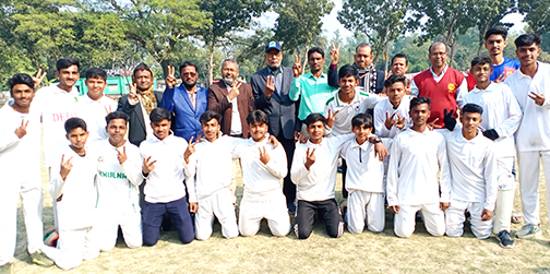 জাতীয় শীতকালীন ক্রীড়া প্রতিযোগিতা ছাত্র ক্রিকেটে চ্যাম্পিয়ন চৌগাছা