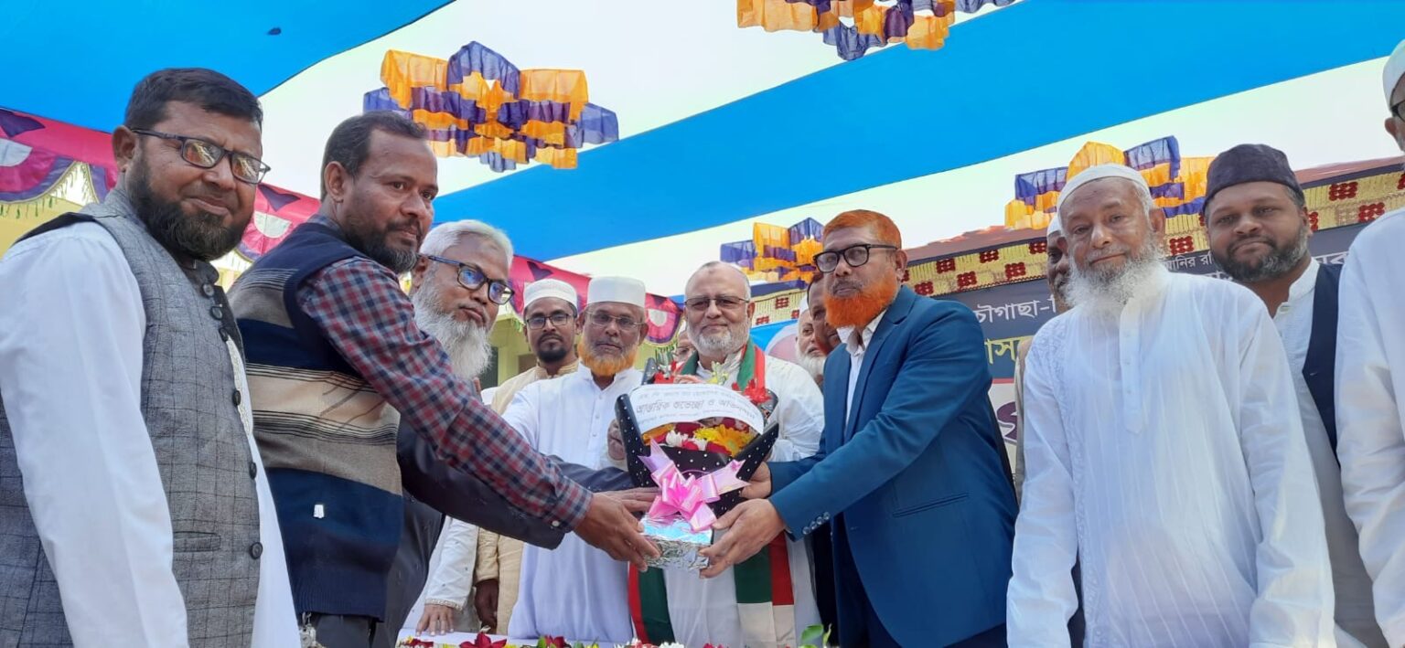 যশোর ২ আসনের সংসদ সদস্য ফরিদ সংবর্ধিত