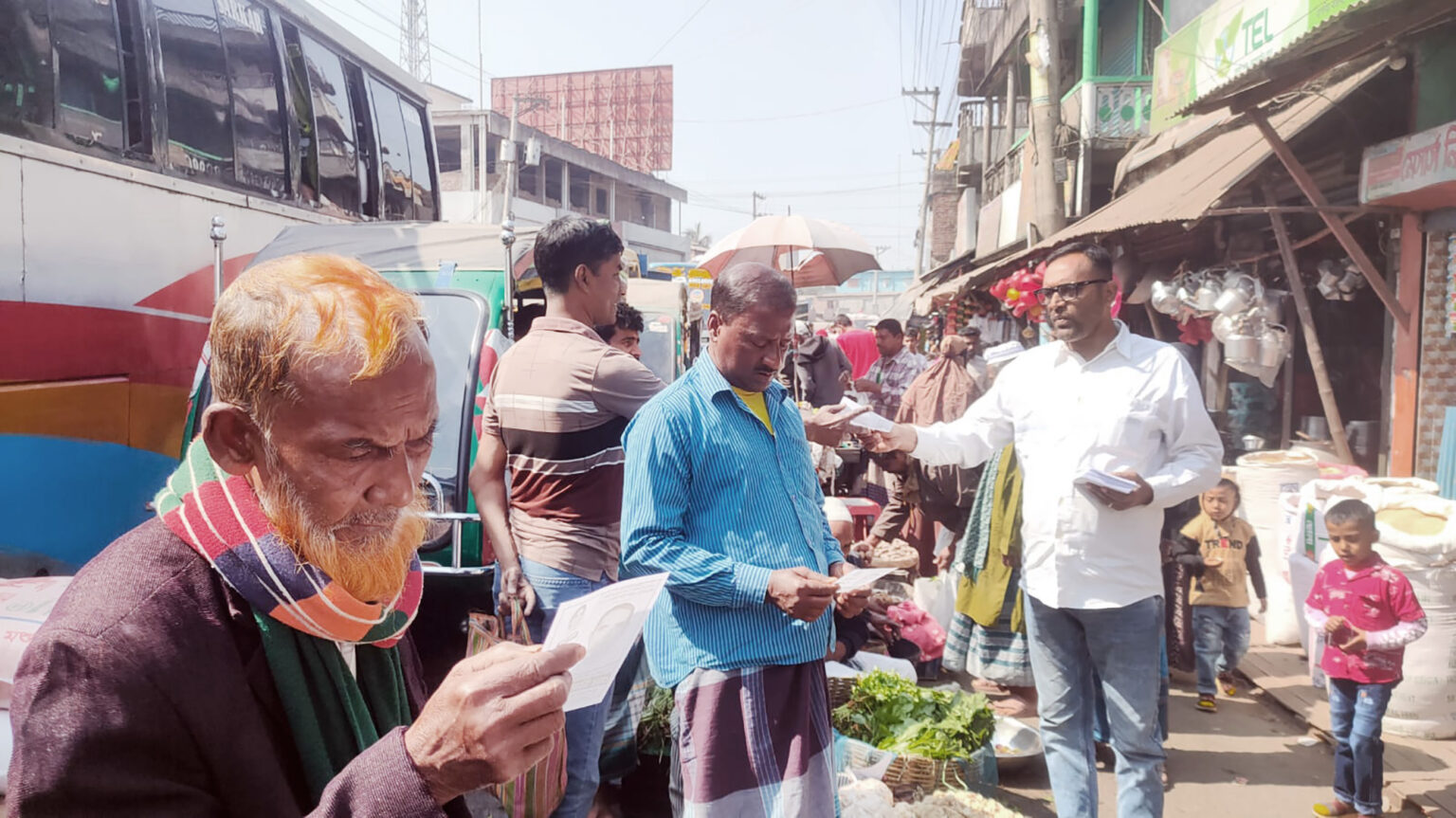 যশোরে চশমা প্রতীকের প্রচারণা