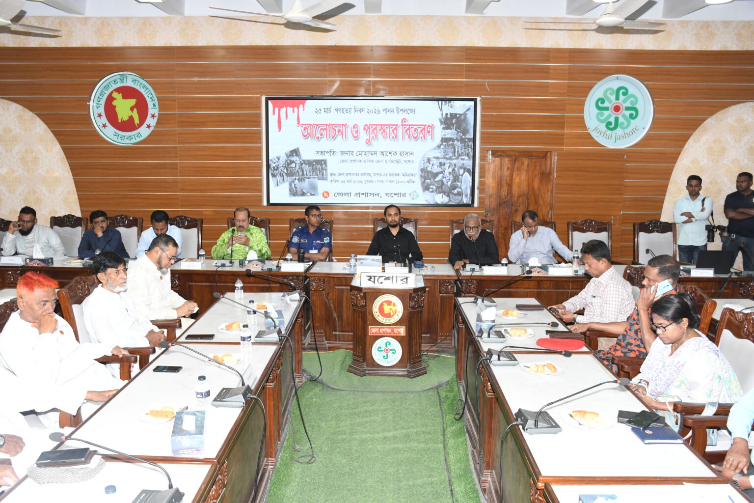 যশোরে যথাযোগ্য মর্যাদায় জাতীয় গণহত্যা দিবস পালিত