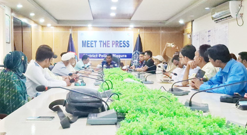 মাগুরায় নবাগত পুলিশ সুপারের সাথে সাংবাদিকদের মতবিনিময়