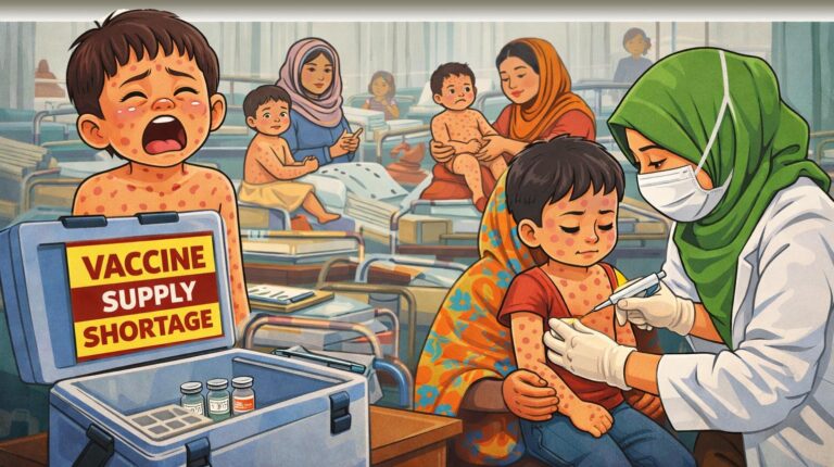 যশোরে প্রতিদিন বাড়ছে হামের প্রকোপ টিকার সরবরাহ চাহিদার কম