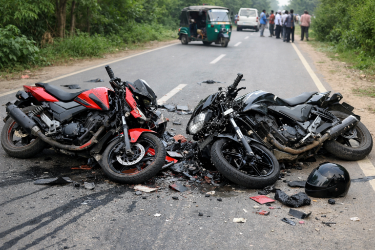 যশোরে মোটরসাইকেলের মুখোমুখি সংঘর্ষে নিহত ১