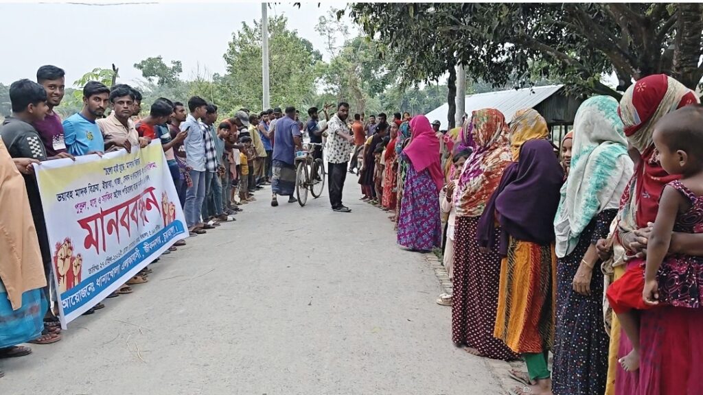 জীবননগরে মাদকবিরোধী মানববন্ধন