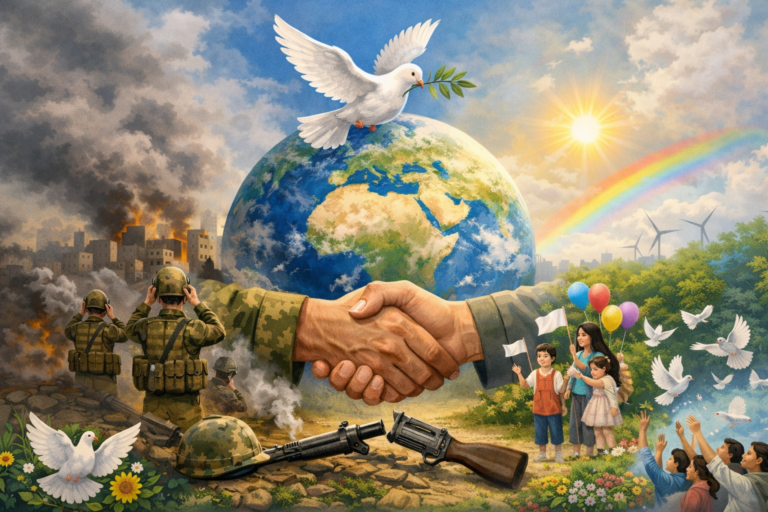 যুদ্ধবিরতি ঘোষণা : শান্তির পথে এগিয়ে যাক বিশ্ব