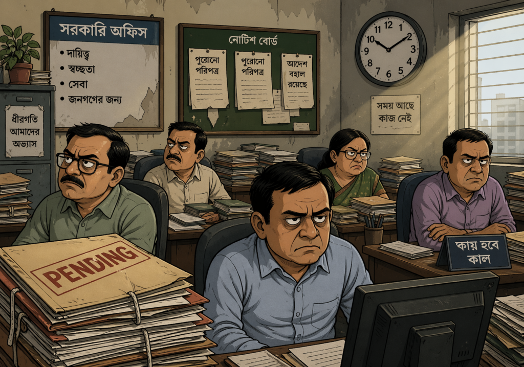তিন ইস্যুতে প্রশাসনে ক্ষোভ, কাজের গতি কমার শঙ্কা