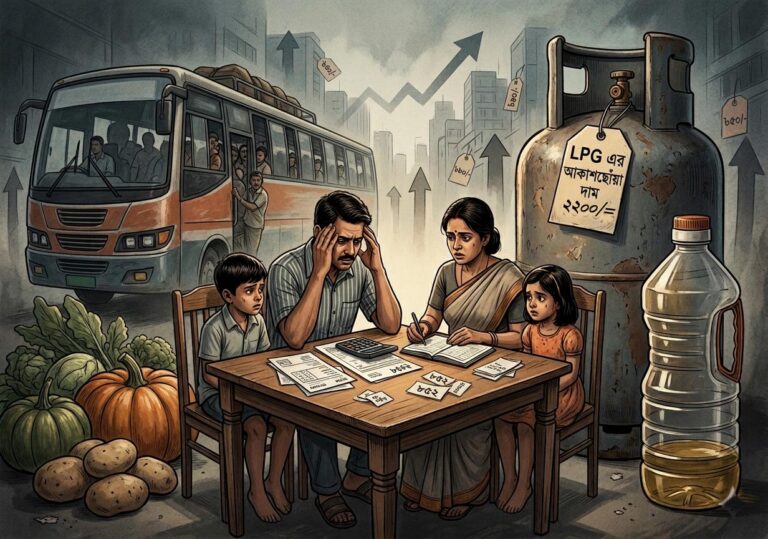 বাড়ছে জনজীবনের নিত্য খরচ