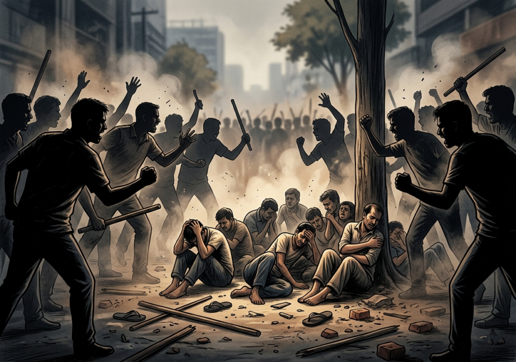 শ্যামনগরে পূর্ব শত্রুতার জেরে দু’পক্ষের সংঘর্ষে আহত ১৪