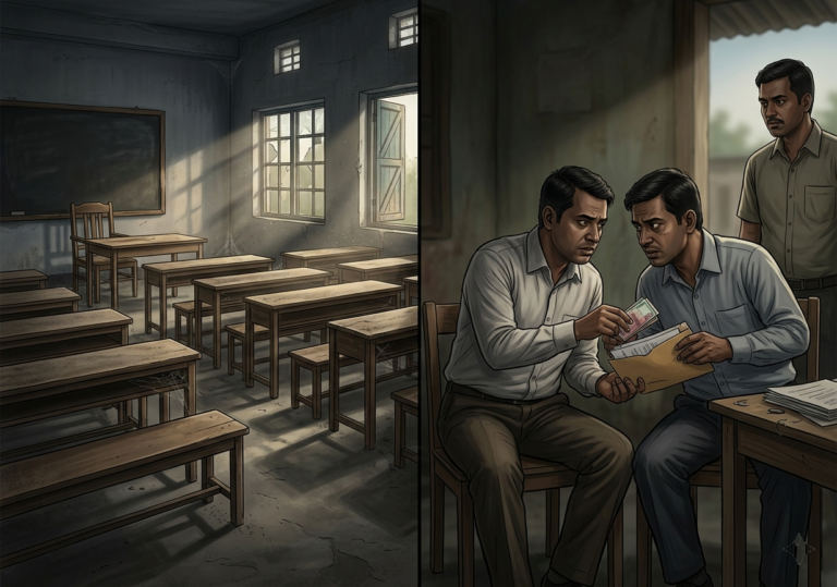 মণিরামপুর মহিলা আলিম মাদ্রাসার এক সহকারী অধ্যাপক ১৬ বছর অনুপস্থিতিতেও থামেনি বেতন উত্তোলন!