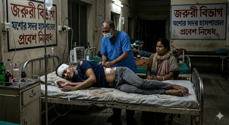 যশোরে যুবকের ওপর হামলা যশোরে যুবকের ওপর হামলা