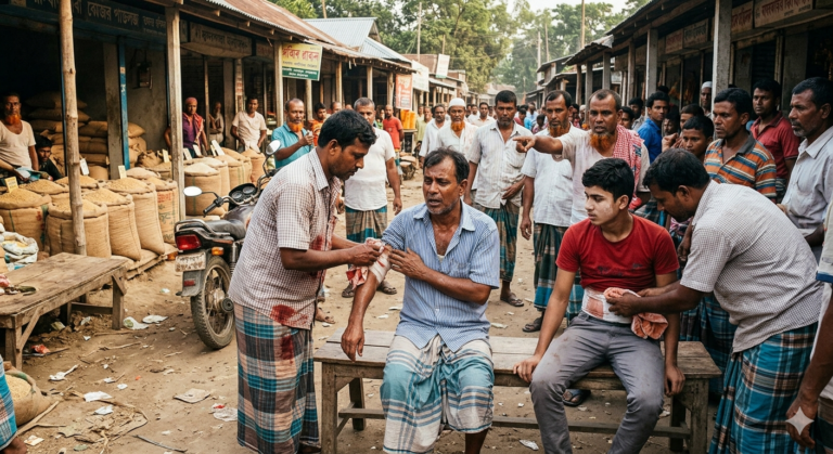 ধান বিক্রি নিয়ে বিরোধ, বাঘারপাড়ায় ছুরিকাঘাতে বাবা-ছেলে আহত ধান বিক্রি নিয়ে বিরোধ, বাঘারপাড়ায় ছুরিকাঘাতে বাবা-ছেলে আহত