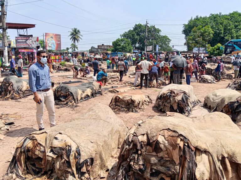 রাজারহাট চামড়ার হাঁট ও যশোর টার্মিনালে ভ্রাম্যমাণ আদালতের অভিযান