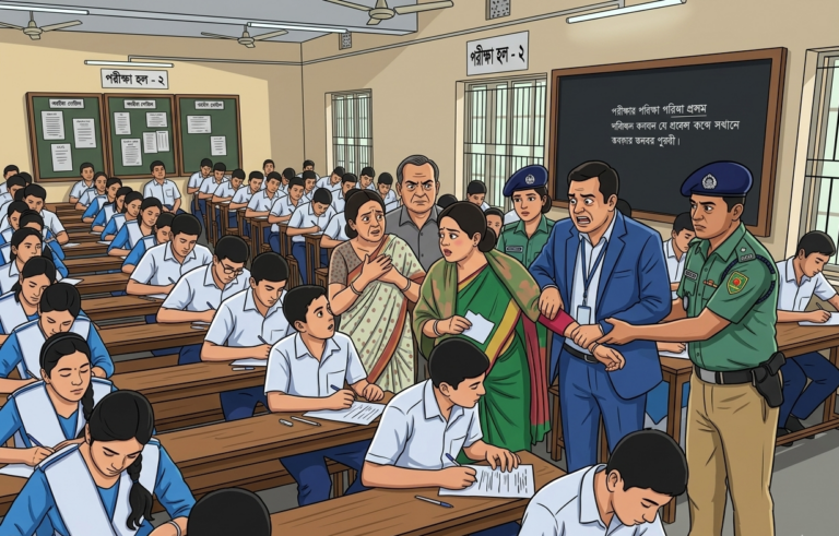 বাগআঁচড়ায় এসএসসি পরীক্ষার্থীকে নকল সরবরাহ : শিক্ষিকা ও আয়া আটক