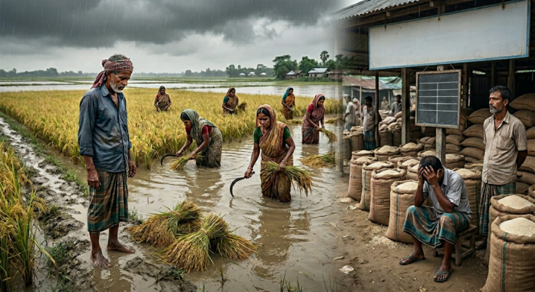 ত্রিমুখি সংকটে বাম্পার ফলনেও হাসি নেই কৃষকের