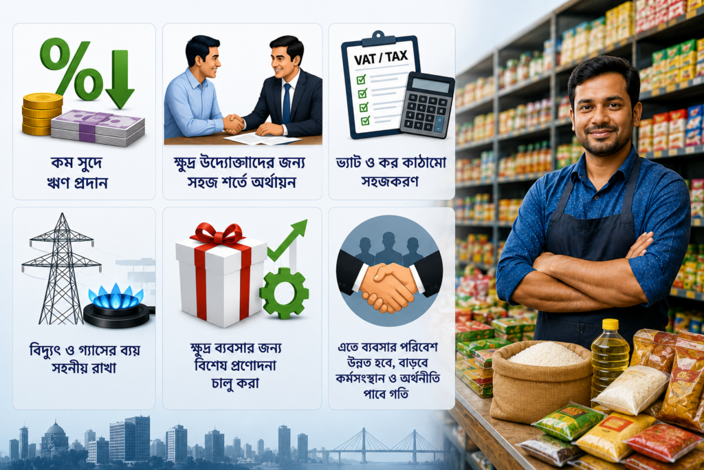 চায়ের কাপ থেকে মুদি দোকানে ব্যবসাবান্ধব বাজেট দাবি