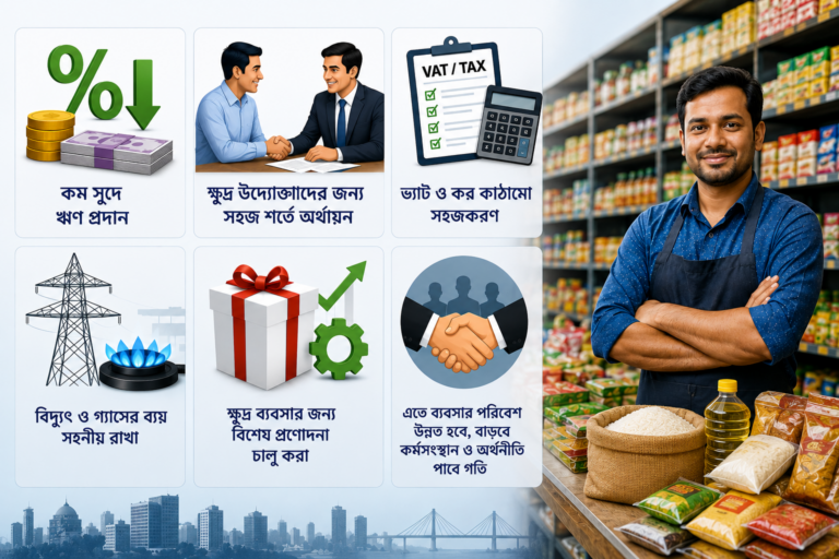 চায়ের কাপ থেকে মুদি দোকানে ব্যবসাবান্ধব বাজেট দাবি