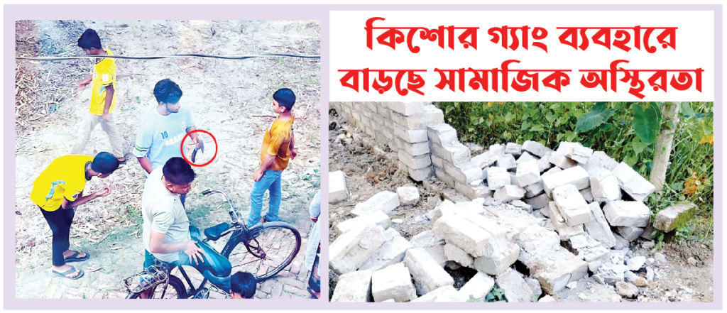 সন্ত্রাসী ভাড়া করে প্রাচীর ভাঙা, অস্ত্রের মহড়ায় অসহায় দুই পরিবার সন্ত্রাসী ভাড়া করে প্রাচীর ভাঙা, অস্ত্রের মহড়ায় অসহায় দুই পরিবার