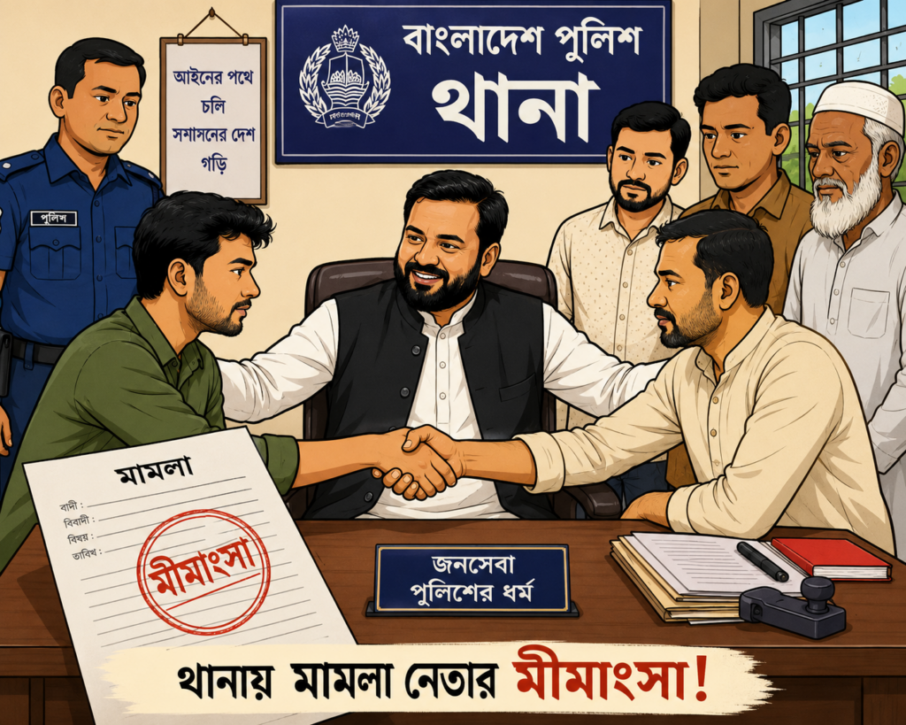 গৃহবধূকে যৌন নিপীড়নে থানায় মামলা বিএনপি নেতার মীমাংসা!