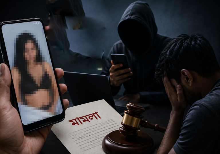 অশ্লীল ছবি ছড়ানোর ভয় দেখিয়ে ৩ লাখ টাকা আদায়, মামলা